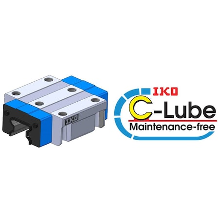 Iko Linear Way, Roller Type Slide Unit, Maintenance Free MX25C1T1HS2